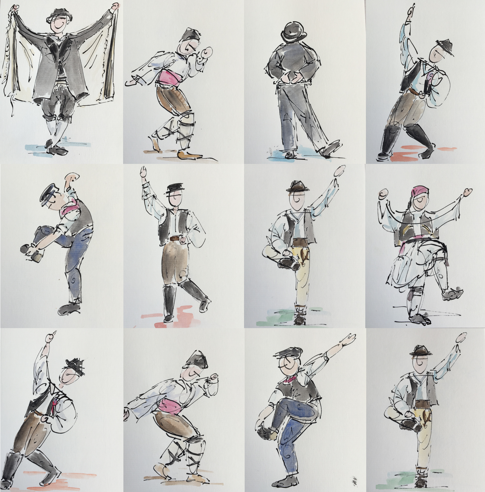 Volksdanskaartjes Heren